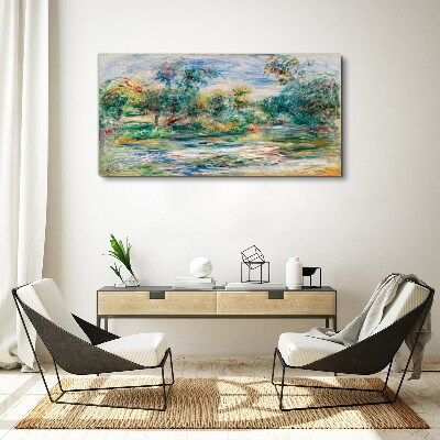 Foto auf leinwand Sommerlandschaften in Pastellfarben