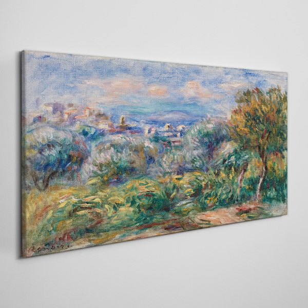 Foto leinwand Landschaft mit Oliven