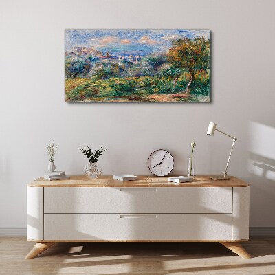 Foto leinwand Landschaft mit Oliven