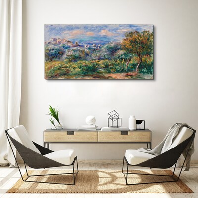 Foto leinwand Landschaft mit Oliven