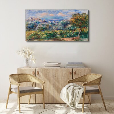 Foto leinwand Landschaft mit Oliven