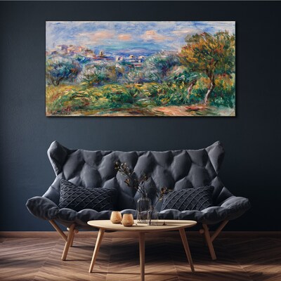 Foto leinwand Landschaft mit Oliven