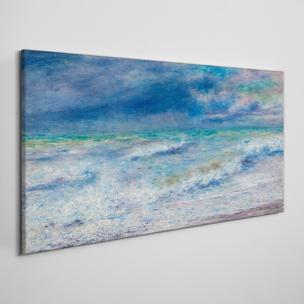 Foto auf leinwand Ruhiges Meer in Blau