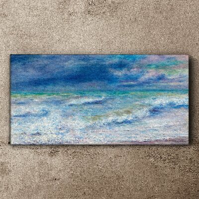 Foto auf leinwand Ruhiges Meer in Blau