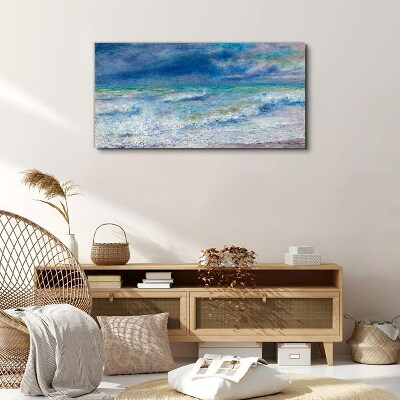 Foto auf leinwand Ruhiges Meer in Blau