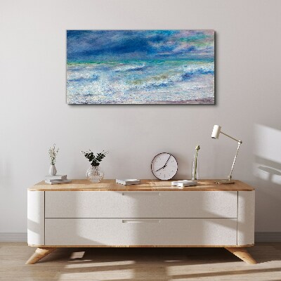 Foto auf leinwand Ruhiges Meer in Blau