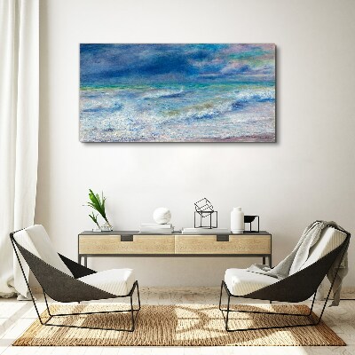 Foto auf leinwand Ruhiges Meer in Blau