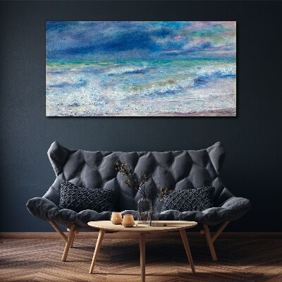 Foto auf leinwand Ruhiges Meer in Blau