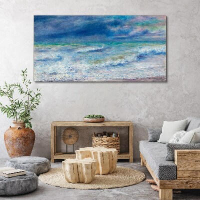 Foto auf leinwand Ruhiges Meer in Blau
