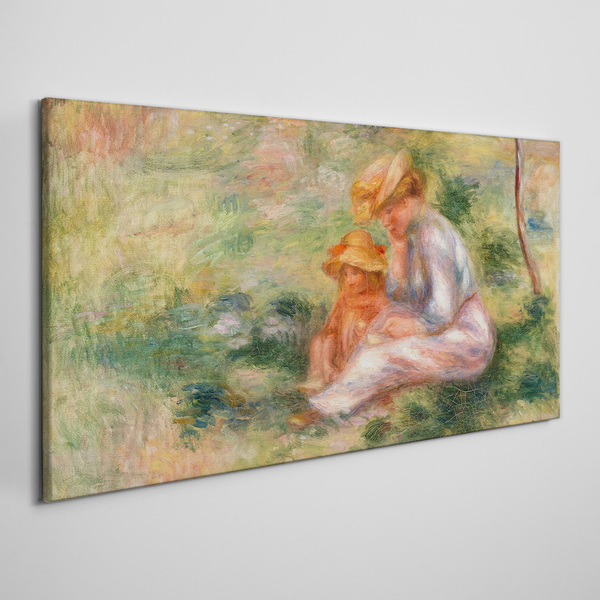Foto auf leinwand Mutter und Tochter in der Sommersonne