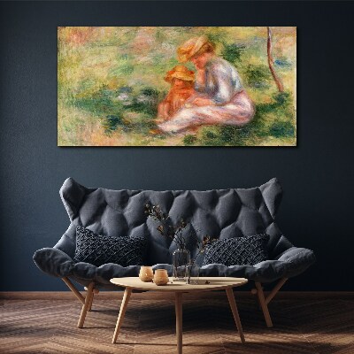 Foto auf leinwand Mutter und Tochter in der Sommersonne
