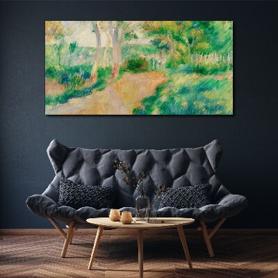 Foto leinwand Ein Sommerspaziergang zwischen den Bäumen