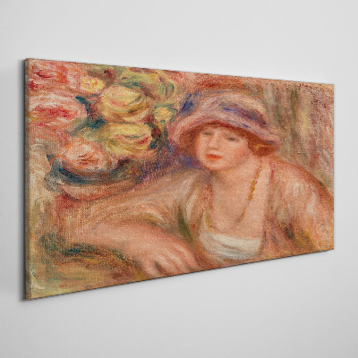 Foto auf leinwand Frau mit Hut