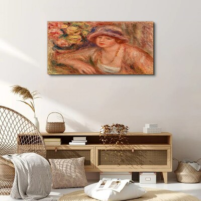 Foto auf leinwand Frau mit Hut