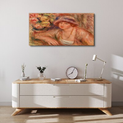 Foto auf leinwand Frau mit Hut
