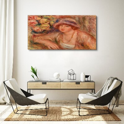 Foto auf leinwand Frau mit Hut