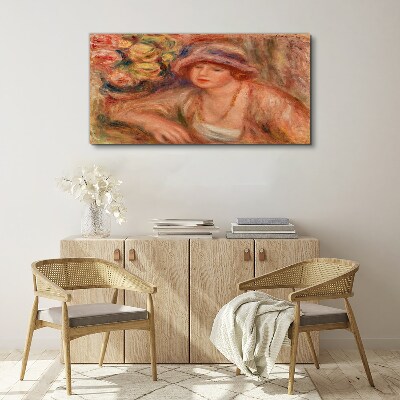 Foto auf leinwand Frau mit Hut