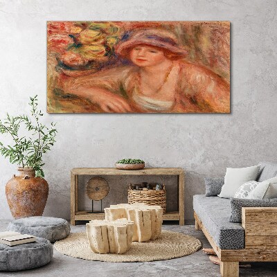 Foto auf leinwand Frau mit Hut