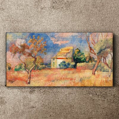 Foto leinwand Sommerlandschaften in Pastellfarben