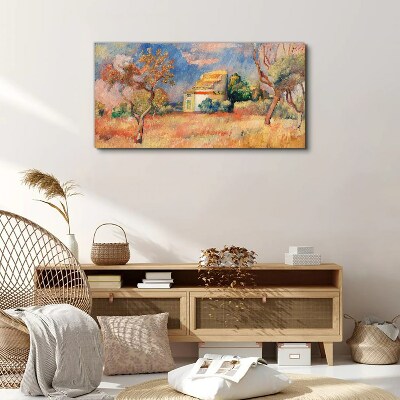 Foto leinwand Sommerlandschaften in Pastellfarben