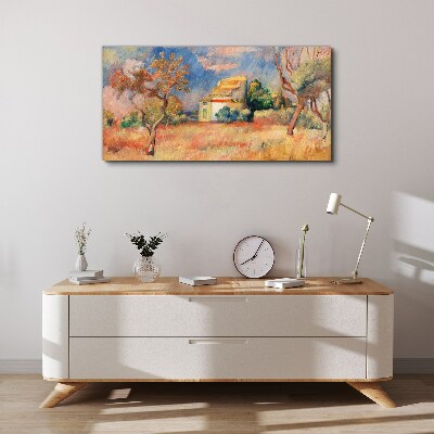 Foto leinwand Sommerlandschaften in Pastellfarben