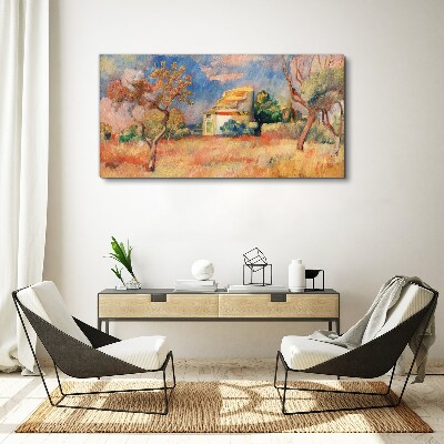 Foto leinwand Sommerlandschaften in Pastellfarben