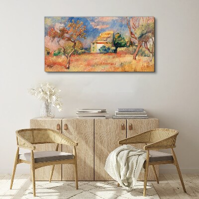 Foto leinwand Sommerlandschaften in Pastellfarben