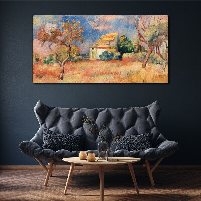 Foto leinwand Sommerlandschaften in Pastellfarben