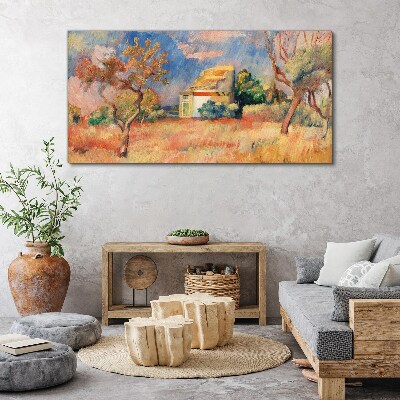 Foto leinwand Sommerlandschaften in Pastellfarben