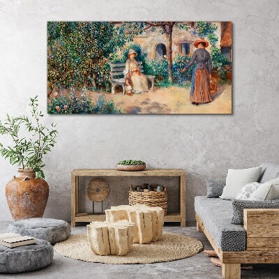 Foto auf leinwand Sommernachmittag im Garten