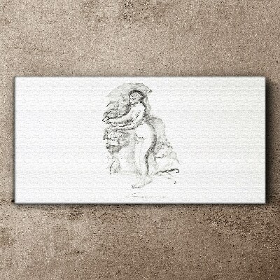 Foto auf leinwand Figur in Bewegung