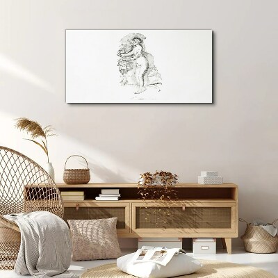 Foto auf leinwand Figur in Bewegung