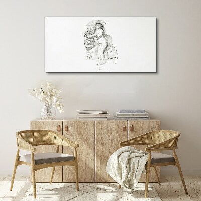 Foto auf leinwand Figur in Bewegung