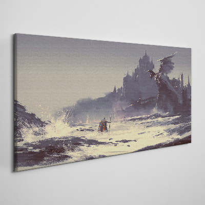 Foto auf leinwand Ein mystisches Land zwischen den Wellen