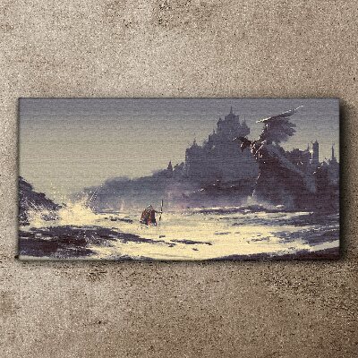 Foto auf leinwand Ein mystisches Land zwischen den Wellen