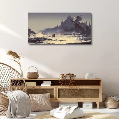 Foto auf leinwand Ein mystisches Land zwischen den Wellen