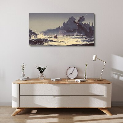 Foto auf leinwand Ein mystisches Land zwischen den Wellen