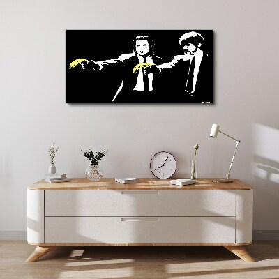 Foto auf leinwand Pop-Art-Bananen