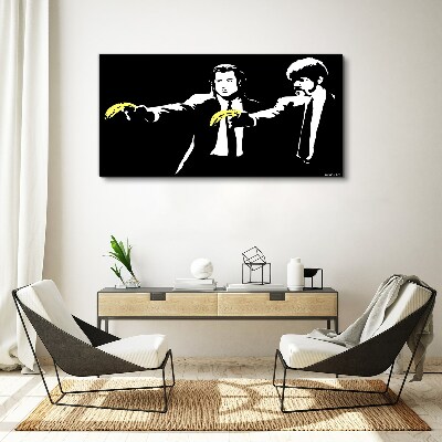 Foto auf leinwand Pop-Art-Bananen