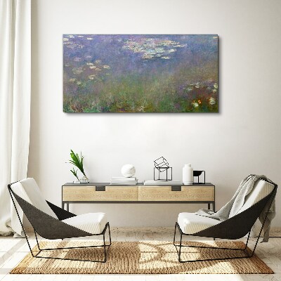 Foto auf leinwand Fliederreflexionen im Wasser
