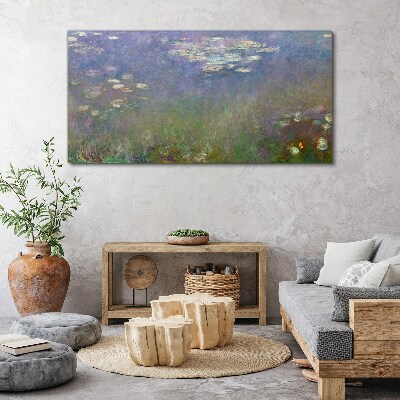 Foto auf leinwand Fliederreflexionen im Wasser