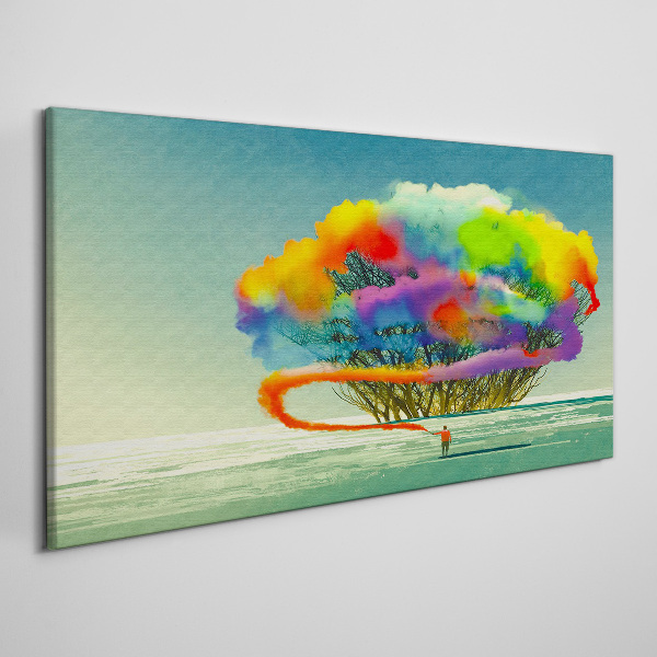 Wandbild Ein farbenfroher Traum von einem Baum