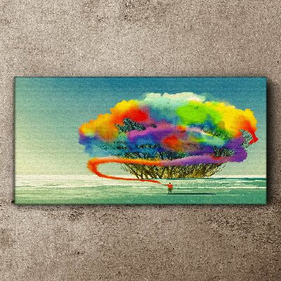 Wandbild Ein farbenfroher Traum von einem Baum