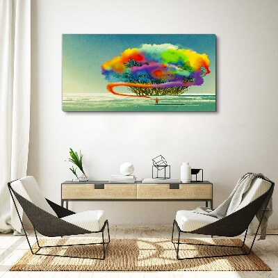 Wandbild Ein farbenfroher Traum von einem Baum