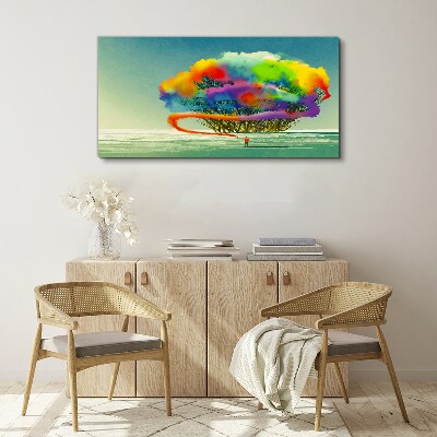 Wandbild Ein farbenfroher Traum von einem Baum