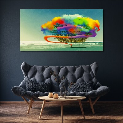 Wandbild Ein farbenfroher Traum von einem Baum