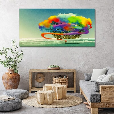 Wandbild Ein farbenfroher Traum von einem Baum