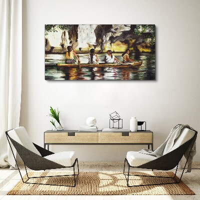 Foto auf leinwand Wasserspiegelungen des Alltags