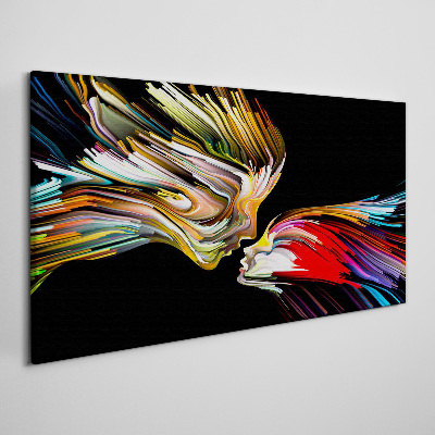 Foto auf leinwand Bunte Seelen vereinen
