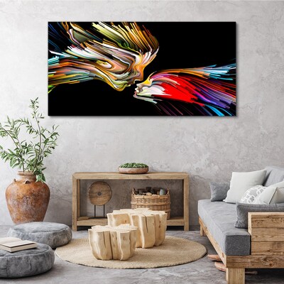Foto auf leinwand Bunte Seelen vereinen